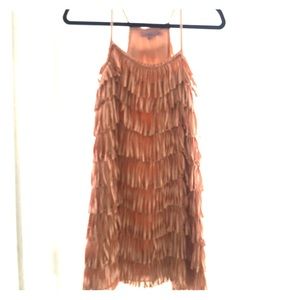 Calypso “Silk” Pink Fringe Dress